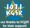 KGSR 107.1 FM radio logo